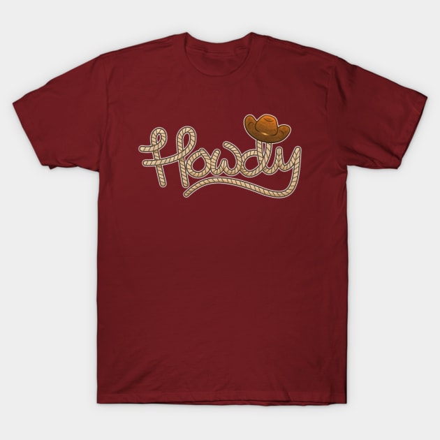 Howdy T-Shirt by BoonieDunes